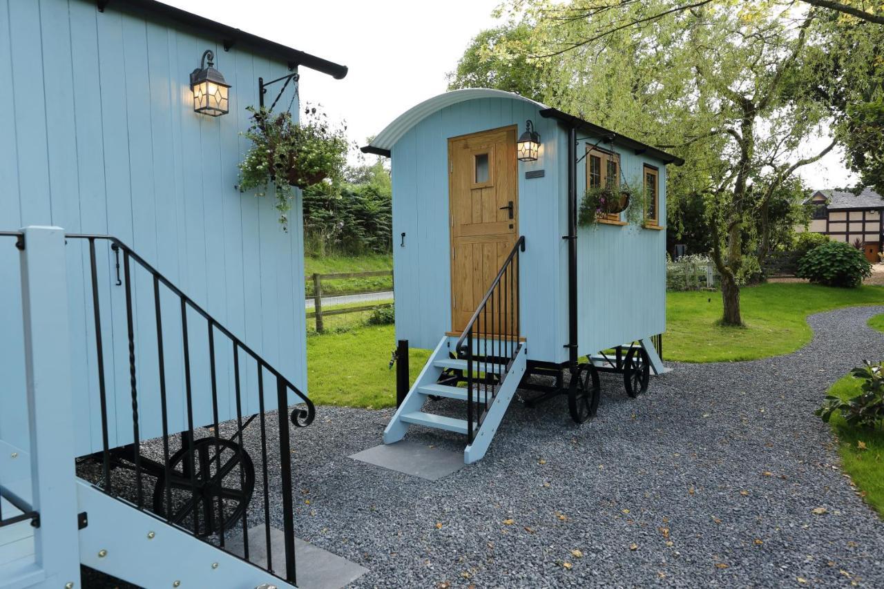 Upper Gelli Luxury Holiday Lodge, Converted Dairy & Cosy Shepherds Huts เวลช์พูล ภายนอก รูปภาพ